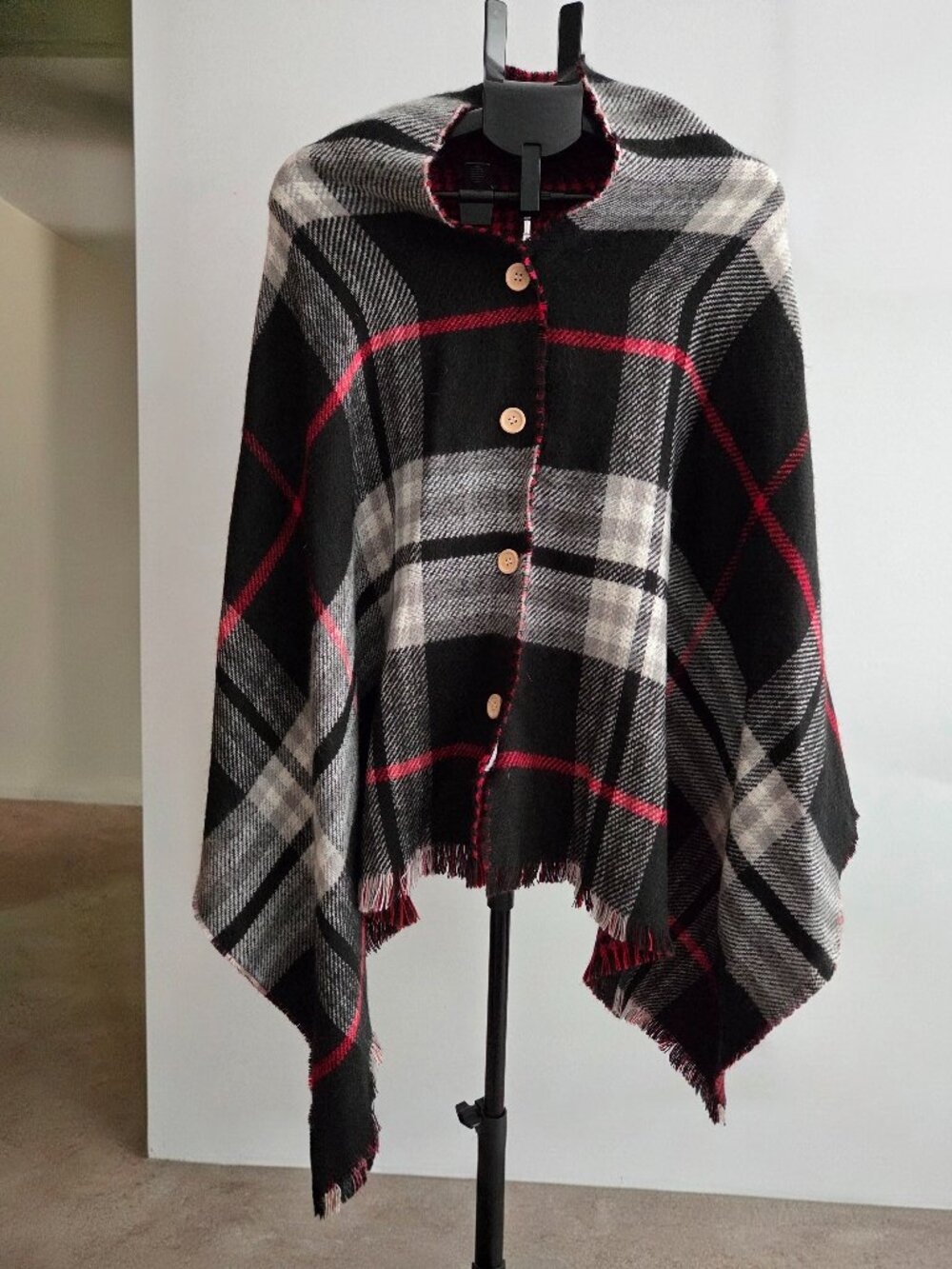 Demdaco Plaid Shawl